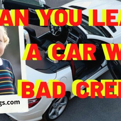 lease a car with bad credit