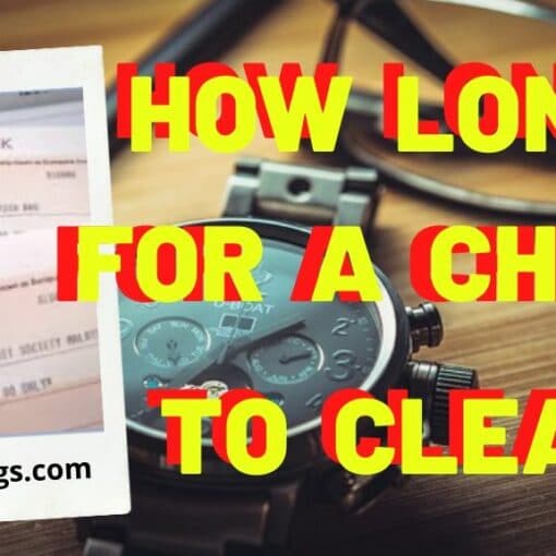 how long does it take for a check to clear