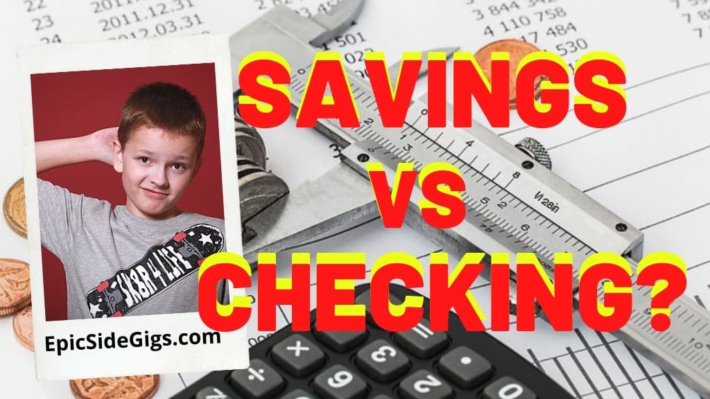 difference between checking and savings account